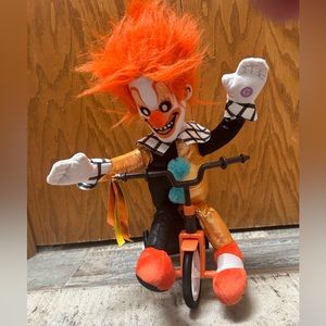 Scary Halloween moving and song playing Clown Plush